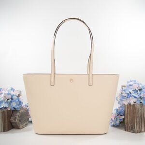 Tory Burch Robinson Brie Saffiano Leather Small Tote Bag NWT